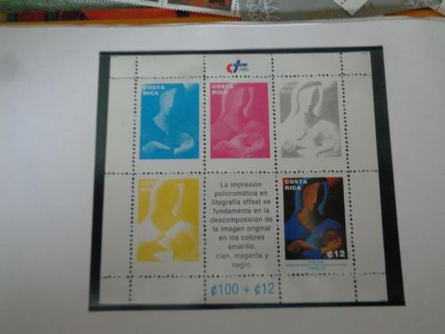 Costa Rica - 1995 - Souvenirvel Kerst, toeslagzegels voor Ki, Postzegels en Munten, Postzegels | Amerika, Postfris, Midden-Amerika