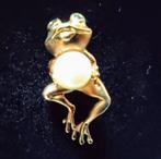 Steven Douglas parel & Tsavorite kikker hanger, 14 krt goud., Ontwerp