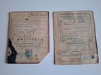 Amsterdam 2 distributie stamkaarten bonkaarten wo2, Ophalen of Verzenden, Landmacht, Nederland, Embleem of Badge
