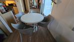 Design Kartel en Philip Starck tafen en 4 stoelen, Gebruikt, Retro design jaren '80??, Rond, 50 tot 100 cm