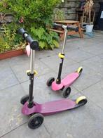 2x peuter kleuter step Oxelo B1 roze en paars, Ophalen, Gebruikt, Gewone step, Oxelo