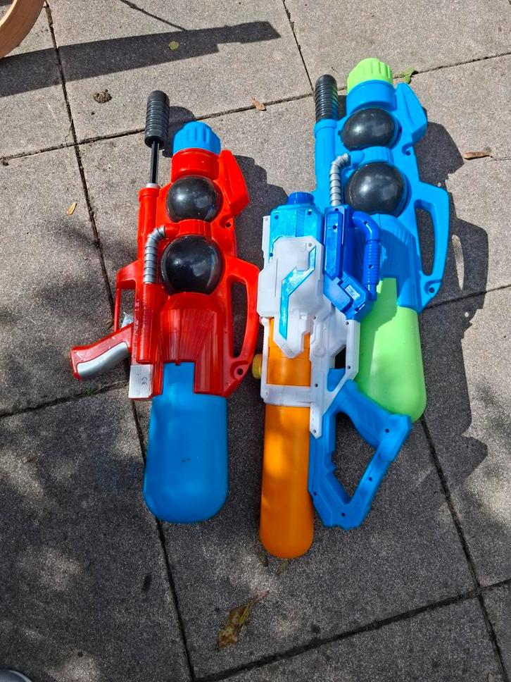 Waterpistolen Set - Zomerpret!, Kinderen en Baby's, Speelgoed | Buiten | Speeltoestellen, Gebruikt, Overige typen, Ophalen