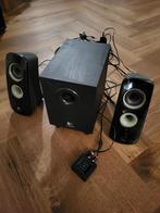 Logitech Z323 2.1 Speaker Set + Logitech Bluetooth Adapter, Ophalen of Verzenden, Gebruikt, Audiokanaal 2.1, Logitec