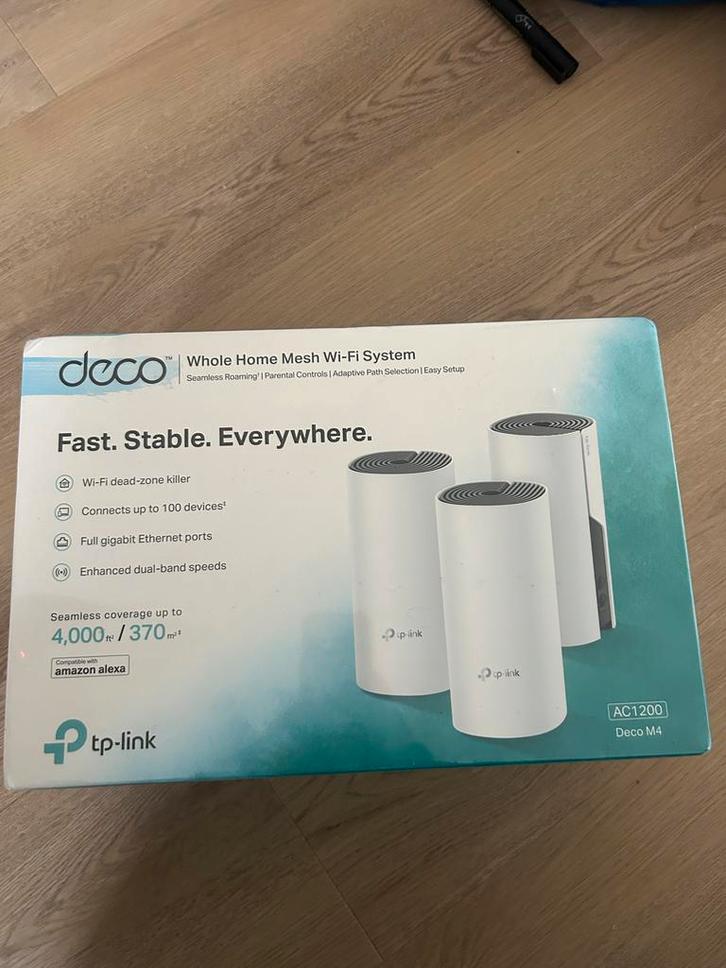 TP-Link Deco M4 Mesh WiFi, Computers en Software, Routers en Modems, Nieuw, Router, Ophalen of Verzenden