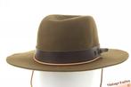 Vintage Ranger / Scouting hoed groenig bruin wol 58, Ophalen of Verzenden, Hoed, Zo goed als nieuw, 58 of 59 cm (L, 7¼ of ⅜ inch)