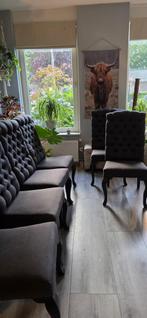 6 Eetkamerstoelen in landelijke stijl, Ophalen, Gebruikt, Bruin, Riviera Maison / Landelijk / Brocante
