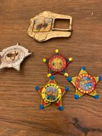 Speldjes gesp sheriff vintage, Ophalen of Verzenden, Gebruikt, Overige onderwerpen, Button