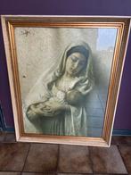 Vintage Schilderij: Vrouw met Baby, Antiek en Kunst, Kunst | Schilderijen | Klassiek, Ophalen