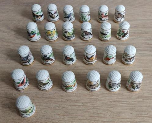 Franklin Porcelain 25 tuinvogels, limited edition, Verzamelen, Vingerhoedjes, Nieuw, Ophalen of Verzenden