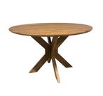 Eettafel “Kota” Japandi Rond 120CM MASSIEF, Ophalen, Japandi, Rond, Nieuw