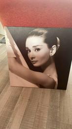 Canvas 60x60 cm Audrey Hepburn, Ophalen, 50 tot 75 cm, Zo goed als nieuw, Foto of Poster