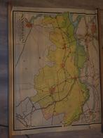 Oude schoolkaart Noord-Brabant, Antiek en Kunst, Ophalen, Aardrijkskunde