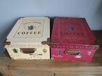 2 LEUKE VINTAGE DOZEN - "NEW YORK COFFEE", Overige materialen, Minder dan 50 cm, Gebruikt, Minder dan 50 cm