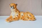 Vintage cheetah porseleinen beeld, Ophalen of Verzenden, Zo goed als nieuw
