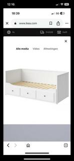 IKEA Hemnes Bedbank - Ideaal als logeerbed!, Ophalen, Eenpersoons, Wit, 80 cm