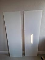 2x Malm glasplaat wit 160x48cm, Huis en Inrichting, Ophalen, Gebruikt