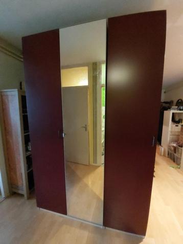 PAX kledingkast 150cm met  (spiegel)deuren en accessoires