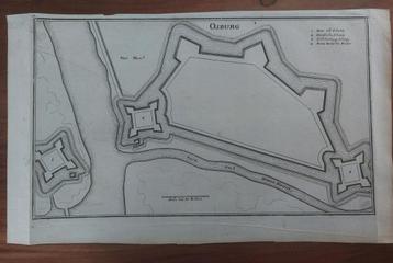 34 / Plattergond Osburg Duitsland gravure uit 1659 C. Merian beschikbaar voor biedingen