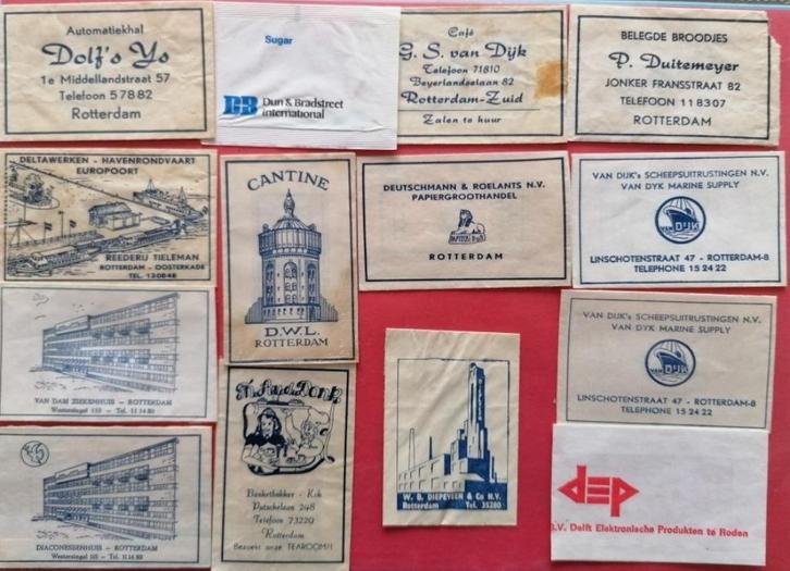 Rotterdam gesorteerd op D 593, Verzamelen, Suikerzakjes, Verzenden