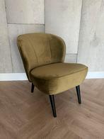 WOOOD fauteuil Sara fluweel army, Ophalen of Verzenden, Minder dan 75 cm, Stof, 50 tot 75 cm