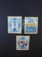 Nederland haring, caravan en taart zegel gestempeld i.p.s, Ophalen of Verzenden, Na 1940, Gestempeld