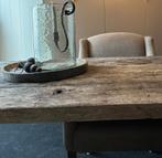 oude wagonplanken eettafel, Huis en Inrichting, Gebruikt, Vijf personen of meer, Eikenhout, 150 tot 200 cm