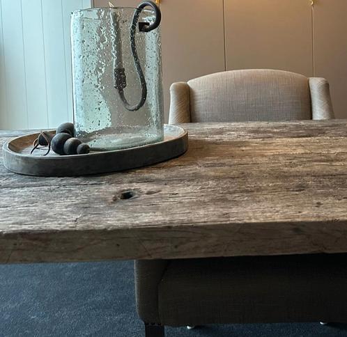 oude wagonplanken eettafel, Huis en Inrichting, Tafels | Eettafels, Gebruikt, 50 tot 100 cm, 150 tot 200 cm, Vijf personen of meer