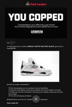 Air Jordan 4 Military Black Maat 43, Ophalen of Verzenden, Nieuw, Wit
