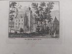 88 / Huis den Eyk in Wijk bij Duurstede Oude gravure, Antiek en Kunst, Ophalen of Verzenden