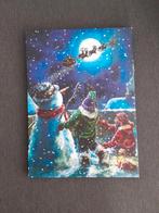 Kerst schilderij op canvas met verlichting, Diversen, Kerst, Ophalen of Verzenden, Zo goed als nieuw