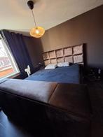 Luxe boxspring met tv lift 180x200 cm met of zonder matras, Huis en Inrichting, Ophalen, Gebruikt, Bruin, Tweepersoons