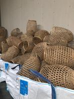 Rotan hanglamp bamboe hanenmand, Minder dan 50 cm, Nieuw, Hout, Scandinavisch, Modern, Boho, Landelijk