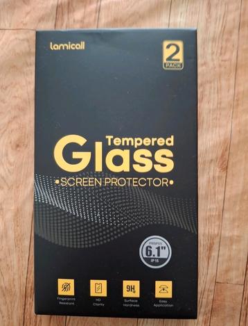 Tempered glass screen protector 6.1 lamicall beschikbaar voor biedingen