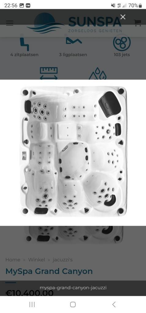 Jacuzzi Grand Canyon X-Line 7 personen, Tuin en Terras, Zwembad-toebehoren, Zo goed als nieuw, Ophalen of Verzenden