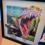 Dino Schilderij met 3D Effect, Minder dan 50 cm, Ophalen of Verzenden, Zo goed als nieuw, Schilderij
