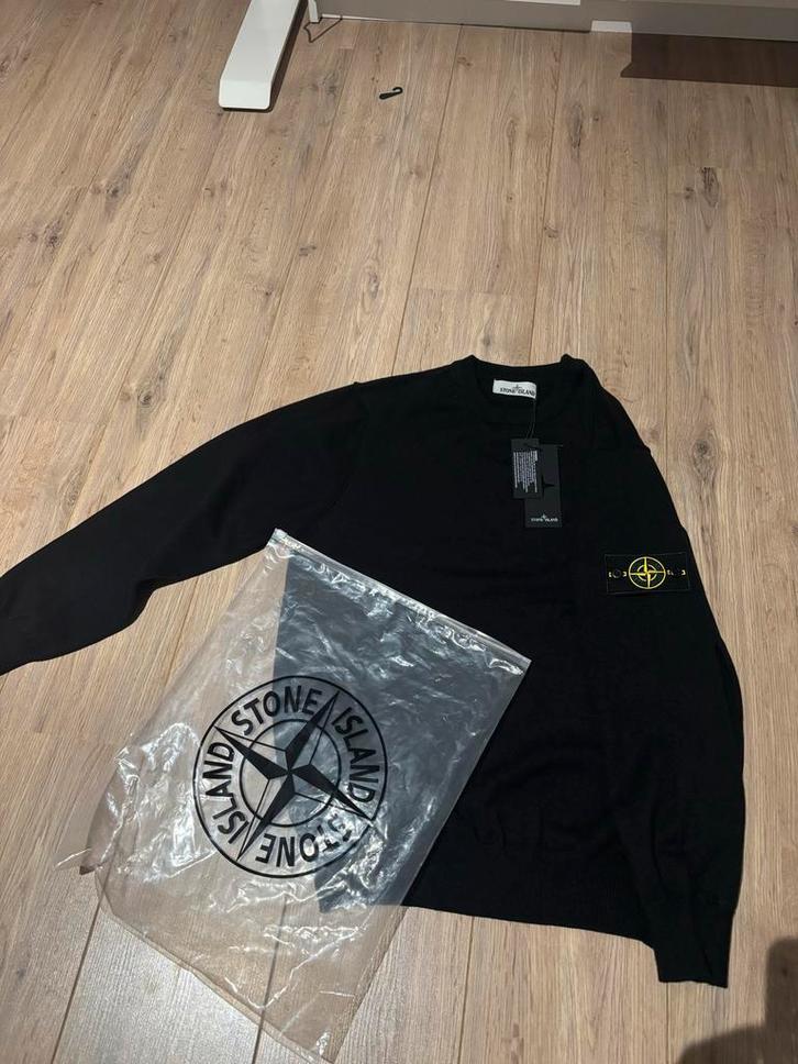 Stone Island Trui - Zwart, Kleding | Heren, Truien en Vesten, Zo goed als nieuw, Maat 52/54 (L), Zwart, Verzenden
