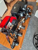Oude Camera Verzameling met Accessoires, Ophalen of Verzenden, Gebruikt, Spiegelreflex, Overige Merken