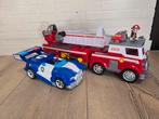 Paw Patrol brandweerauto + Politieauto, Ophalen, Gebruikt