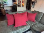 4 grote goed gevulde kussens rood 50cm*50cm, Ophalen, Nieuw, Rood, Vierkant