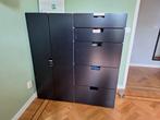 Ikea Stuva kasten met zwarte deuren en lades, Ophalen, Gebruikt, Minder dan 75 cm, 50 tot 70 cm