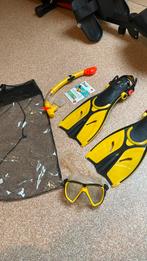 Snorkelset zwemvliezen duikbril, Ophalen of Verzenden, Zo goed als nieuw, Duikbril of Snorkel