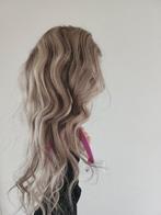 Echt haar pruik koel blond, Sieraden, Tassen en Uiterlijk, Uiterlijk | Haarverzorging, Nieuw, Ophalen of Verzenden, Pruik of Haarverlenging