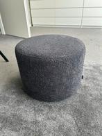 Boucle poef zwart als nieuw, Huis en Inrichting, Ophalen, Zo goed als nieuw, Rond, Minder dan 50 cm