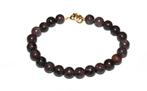 armband van 8 mm kralen donker bruin agaat, Sieraden, Tassen en Uiterlijk, Armbanden, Ophalen of Verzenden, Nieuw, Bruin, Overige materialen