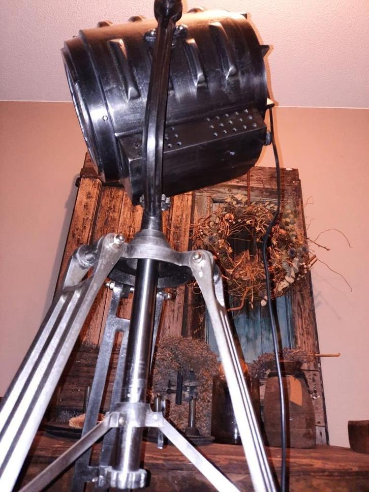 Industriële Filmspot Lamp op Statief ,weer te koop!!.., Antiek en Kunst, Antiek | Lampen, Ophalen of Verzenden