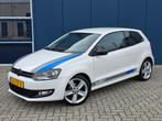Volkswagen Polo 1.2 TSI Highline 2010 Wit|Airco|Cruise|Navi, Voorwielaandrijving, Stof, Zwart, 4 cilinders