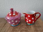 oilily suikerpot en melkkannetje., Huis en Inrichting, Keuken | Servies, Ophalen of Verzenden, Gebruikt, Overige stijlen, Overige typen