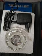 Glazen Kristallen met Lichtvoet, Ophalen of Verzenden