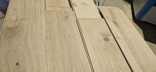 30M2 eikenhouten 22 BREED multiplank vloerdelen #VERNIEUWD#, Doe-het-zelf en Verbouw, Vloerdelen en Plavuizen, Gebruikt, Parket
