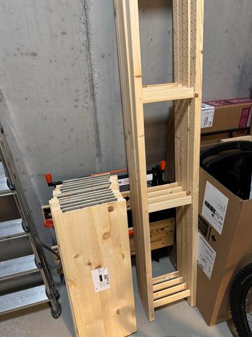 IVAR Stellingkast 3 planken breed (4 zijsteunen, 12 planken)
